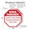 Signmission Whoa Pardner! Closed Toes Shoes Req, 18 inch X 18 inch, Plastic Sign, 2PK OC-P-2PACK-18-40 - alternate 3