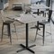 Flash Furniture 36" Square Tabletop, Seamless Surface Technology, Gray Faux Concrete, 30x30 Black Bar Height X-Base ST-SQ36-CMGY-T3030B-GG - alternate 5
