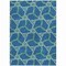 Homeroots 10' X 14' Teal Blue And Beige Geometric Washable Indoor Outdoor Area Rug 613529 - alternate 5