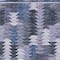 Homeroots 10' X 14' Navy Blue And Sky Blue Southwestern Washable Indoor Outdoor Area Rug 587337 - alternate 4
