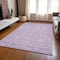 Homeroots 5' X 8' Lavender Lilac And Ivory Floral Washable Indoor Outdoor Area Rug 582357 - alternate 3