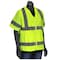 Pip ANSI Type R Class 3 Women's Contoured Vest with Solid Front/Mesh Back and Adjustable Waist 303-0313-LY/L - alternate 1