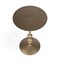 Homeroots 19" Bronze Aluminum Round Drink Size Pedestal End Table 634873 - alternate 3