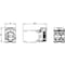 Siemens holder, 3-way, plastic, 1 NO+1 NC, 1 NO+1 NC, LED module, amber, 6-24 3SU1501-1AG00-1LA0 - alternate 4