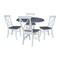 Whitewood Industries Extension Dining Tables, 45 in L, 38 in H, Parawood, 5 Piece Set K05-42DPT-C613-4 - alternate 1
