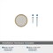 Amerock Oberon 1-3/8 inch 35mm Diameter Champagne Bronze/Frosted Acrylic Cabinet Knob BP36608CZFA - alternate 3