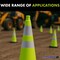 Traffic Kontrol 36in Traffic Safety Cone - 10 Lbs - Lime - 6in+4in Hi Intensity Reflective Collars - 3PK TKTC-36-10-LM-2C-3 - alternate 2