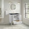 James Martin Vanities Myrrin 30" Single Vanity, Bright White w/ 3 CM Charcoal Soapstone Silestone Top 485-V30-BW-3CSP - alternate 3
