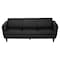 Office Star Products Lounge Seating Sofa, Black Faux Leather SL59403-U65 - alternate 4