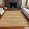 Homeroots 10' X 14' Wheat Beige And Gold Striped Washable Indoor Outdoor Area Rug 615487 - alternate 2