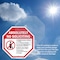 Signmission Absolutely No Soliciting No Politi, 6 inch X 6 inch, Plastic Sign, 2PK OC-P-2PACK-6-18 - alternate 4