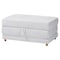 Baxton Studio Sabriel Modern Light Grey Fabric Convertible Sleeper Ottoman 254-14004-ZORO - alternate 1