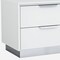 Homeroots 21" White Two Drawers Nightstand 370743 - alternate 6