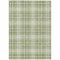Homeroots 3' X 5' Artichoke Green Brown And Ivory Plaid Washable Indoor Outdoor Area Rug 597069 - alternate 4