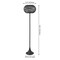 Jonathan Y Jaemin 58" Modern Coastal Faux Rattan Integrated Indoor/Outdoor LED Solar Powered Floor Lamp, Black JYL2601A - alternate 3
