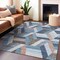 Homeroots 5' X 8' Blue Geometric Washable Indoor Outdoor Area Rug 608047 - alternate 4