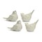 Homeroots Set of Four Ivory Ceramic Bird Figurines, 4PK 518046 - alternate 1