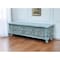 Homeroots 54" Aqua Carved And Distressed Solid Wood Lift Top Coffee Table 522820 - alternate 2