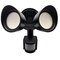 Bulbrite Motion Sensor / Dusk-To-Dawn Wired Outdoor 2-Head LED Security Flood Light, Black 773703 - alternate 1