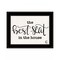 Homeroots The Best Seat in the House 2 Black Framed Print Bathroom Wall Art 408116 - alternate 1