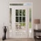 Vdomdoors Front Exterior Prehung Metal-Plastic Door Clear Glass / MANUX 8355 White Silk / Office Commercial a MANUX8355EXD-WS-W14+36+14xH80+16-LH-I - alternate 3