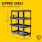 Rubbermaid Commercial Utility Cart with Lipped Plastic Shelves, 700 lb Load Capacity, 4 Shelves, 55 in L, 26 in W 2128657 - alternate 2