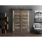 Sartodoors Slab Barn Door Panel Frosted Glass Oak 36x96 Solid Core Modern Interior QUADRO4088S-AKA-3696 - alternate 1