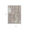 Homeroots 3' X 5' Taupe And Ivory Abstract Washable Indoor Outdoor Area Rug 612965 - alternate 5