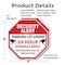 Signmission Security Alert Parking Lot Under 24, 6 inch X 6 inch, Plastic Sign, 2PK OC-P-2PACK-6-116 - alternate 4