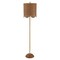 Jonathan Y Joel 63.5" Coastal Bohemian Scallop Shade Rattan/Metal LED Floor Lamp w/ Pull Chain, Brown/Brass Gold JYL1153A - alternate 5