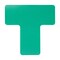 Brady ToughStripe Max Floor Marking Divider T-Shape 2 in W x 5 in H Green, 20PK 177095 - alternate 1