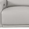 Homeroots 100" Light Gray Top Grain Leather Reclining Metal USB Sofa 720431 - alternate 3