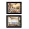 Homeroots Set Of Two Veranda Views Black Framed Print Wall Art, 2PK 405773 - alternate 2
