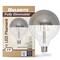 Bulbrite LED Filament, 6 Watt Dimmable G40 Light Bulbs, Half Mirror Finish, E26 Base, 2700K, 500 Lumens, 4PK 862880 - alternate 2