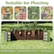 Pure Garden Galvanized Raised Garden Bed 47.5"L x 35.5"W x 12"H Raised Garden Beds Rectangle Planter Box Kit 50-196 - alternate 4