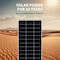 Mighty Max Battery 100 Watt 12 Volt, 9BB High Efficiency Monocrystalline Solar Panel With Solar Connectors MAX4140878 - alternate 4