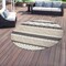 World Rug Gallery Contemporary Boho Indoor/Outdoor Area Rug 8 ft Round Gray 5559GRAY8RND - alternate 1