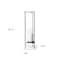 Homeroots 30" Gray Abstract Metal Tabletop Hurricane Candle Holder 608386 - alternate 2