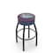Holland Bar Stool Co 25" 4" Gonzaga Cushion Seat, Blk Wrinkle Base Swivel Bar Stool L8B125Gonzga - alternate 1
