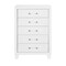 Homeroots 49" White Wood Five Drawer Dresser 564694 - alternate 4