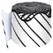 Carson Dellosa Kind Vibes Black & White Stripes Rolled Scalloped Border, 65 Feet Per Roll, 3PK 108484 - alternate 2