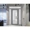 Vdomdoors Front Exterior Prehung FiberGlass Door Frosted Glass / Manux 8102 Grey Ash / 2 Sidelight and Transo MANUX8102EXD-SS-W14+36+14 x H80+14-RH - alternate 2