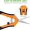 Ipower 6.5 Inch Gardening Pruning Shears Hand Scissors, Orange GLPRNR6OR - alternate 4