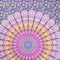 Homeroots 80" X 56" Purple Pink And Yellow Mandala Cotton Hanging Tapestry 397191 - alternate 4