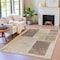 Homeroots 3' X 5' Brown And Taupe Geometric Washable Indoor Outdoor Area Rug 631927 - alternate 5