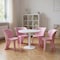 Homeroots Set Of Four Pink Heavy Duty Plastic Juvenile Chairs, 4PK 554659 - alternate 2