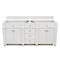 James Martin Vanities Vanity, without top, Bright White, 71.9 in W x 22.9 in D,  157-V72-M-BW - alternate 1