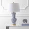 Jonathan Y Leo 28.5" Chinoiserie LED Table Lamp, Blue/White JYL5014A - alternate 4