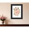Homeroots Peachy Petals Black Framed Print Wall Art 529874 - alternate 2