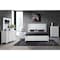 Global Furniture Usa Contemporary Alina White Nightstand With Cooler, Led, Speaker And Usb ALINA-WHITE-NS W/ COOLER LED SPKR USB - alternate 4